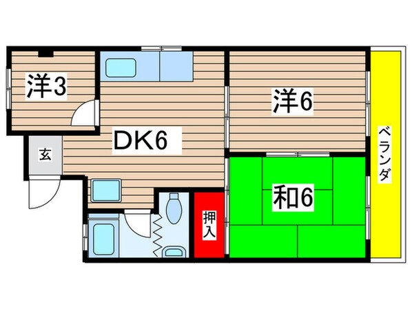 ニュー泉荘の物件間取画像